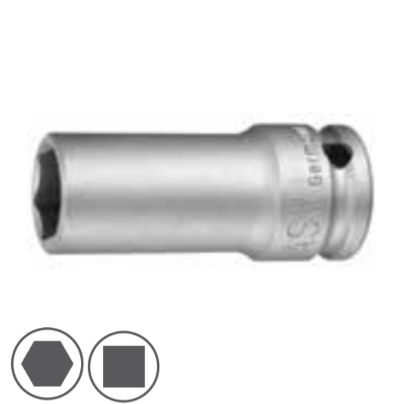 1000072265 ASW Cheie tubulara hexagonala 13 mm patrat 1/2" lunga de impact