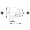 1000072266 ASW Cheie tubulara hexagonala 14 mm patrat 1/2" lunga de impact