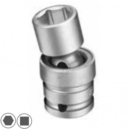 072097 ASW Cheie tubulara hexagonala 18mm patrat 1/2 articulata impact
