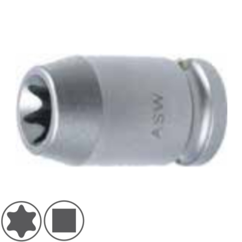 1000072136 ASW Cheie tubulara TORX T24 prindere patrat 1/2" de impact