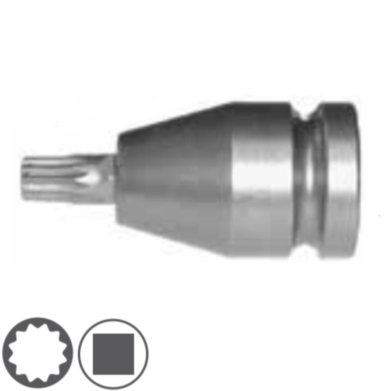 1000072602 ASW Cheie tubulara profil exterior XZN M5 patrat 1/2" impact