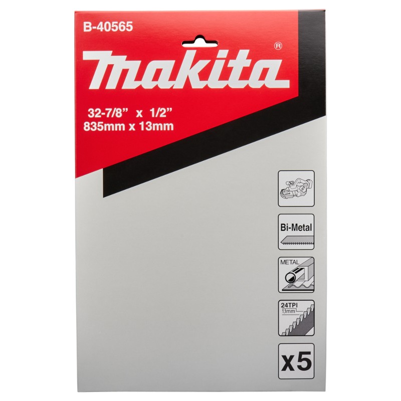 B-40565 MAKITA Set 5 panze 835X13X0.5 mm pentru metal si plastic