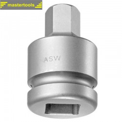 1000075507 ASW Cheie tubulara hexagon exterior 17 mm patrat 1" de impact