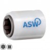 1000470065 ASW Cheie tubulara hexagon 7 mm patrat 1/4 impact manson protectie
