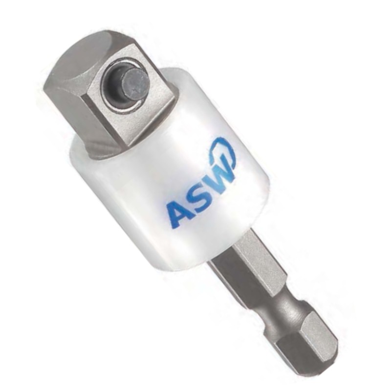 1000403305 ASW Adaptor hexagon exterior 1/4" patrat exterior 3/8" 50 mm