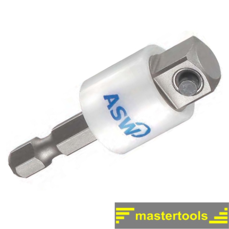 1000403305 ASW Adaptor hexagon exterior 1/4" patrat exterior 3/8" 50 mm
