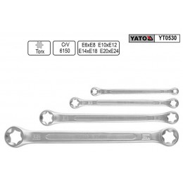 YT-0530 Set chei inelare TORX E6-E24 Yato