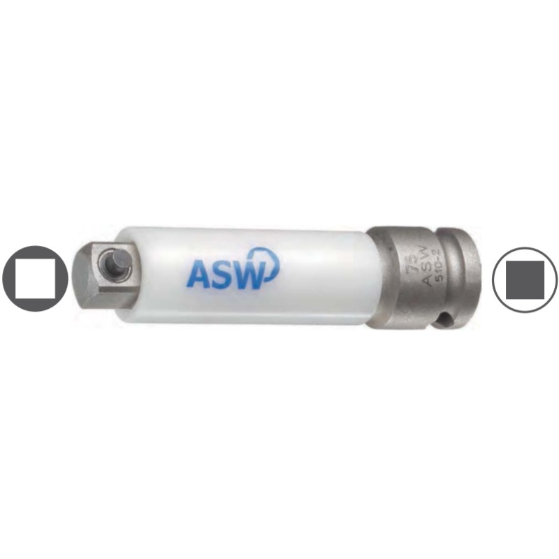 1000405205 ASW Adaptor patrat interior 1/2" patrat exterior 1/2" 250 mm