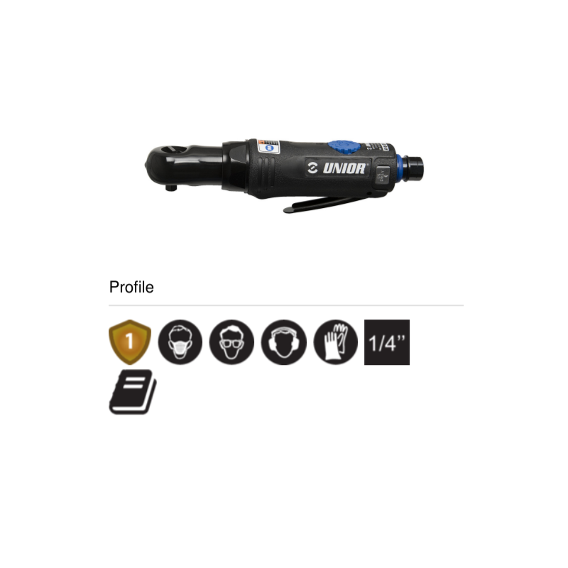 627565 UNIOR Mini antrenor reversibil pneumatic patrat 1/4" cuplu 41Nm