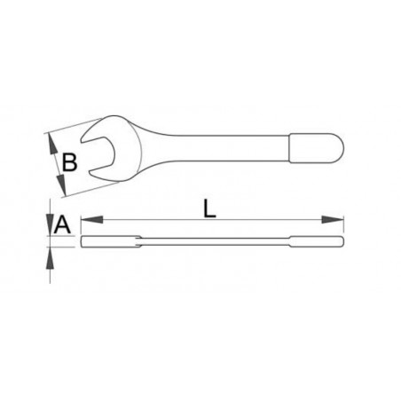 618335 UNIOR Cheie fixa simpla 23x210mm izolata dublu strat la 1000V
