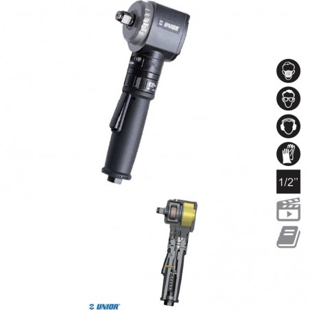 627569 UNIOR Pistol pneumatic unghiular impact patrat 1/2 cuplu 343 Nm