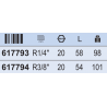 617794 UNIOR Cuplaj, partea mama R3/8" cu filet exterior
