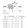 617743 UNIOR Furtun pneumatic elicoidal 6.5x10mm,racord 1/4,lungime 9m