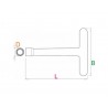 619158 UNIOR Cheie tubulara cu maner in T 22x300mm izolata la 1000V