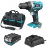 DED7010 Set masina de gaurit si insurubat 35Nm cu acumulator 18V 2Ah