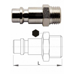 621457 Cuplaj cu filet exterior, partea tata R3/4" lungime 48.5 mm