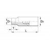 619162 UNIOR Cheie tubulara 3/8" 11mm izolata la 1000V