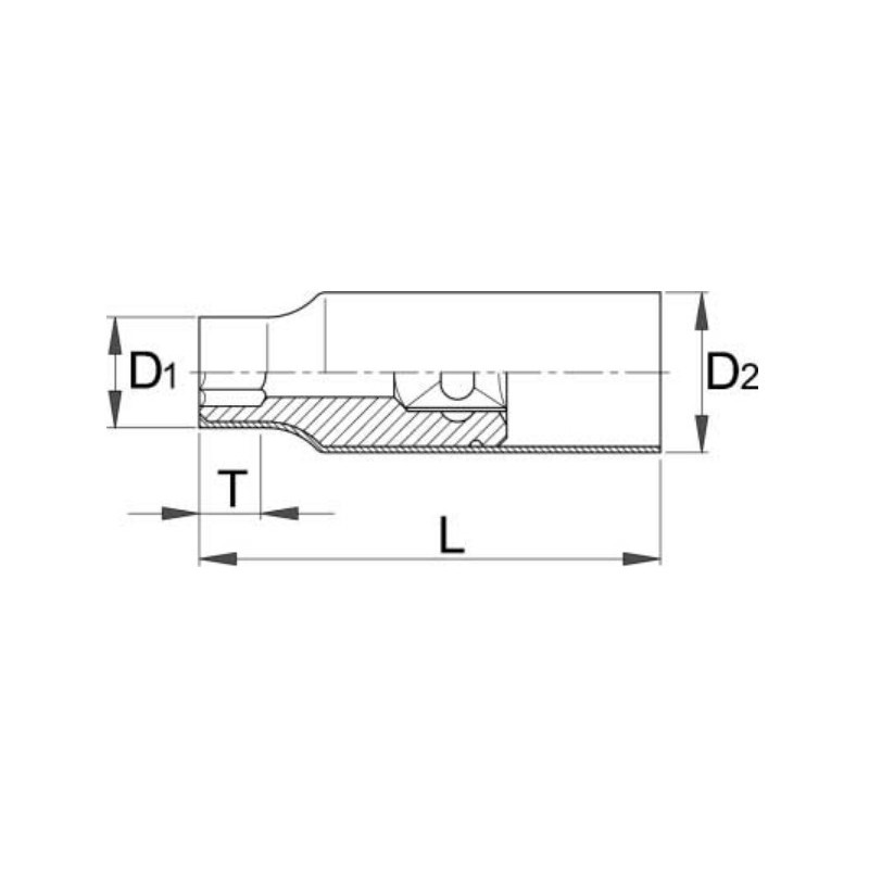 619167 UNIOR Cheie tubulara 3/8" 19mm izolata la 1000V