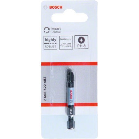 2608522482 BOSCH Bit de insurubare cu impact PH3,lungime 50 mm