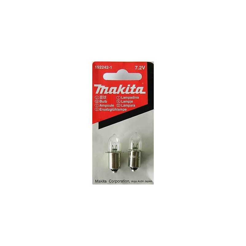 192242-1 MAKITA Set 2 becuri 7.2V 0.55A pentru lanterna ML702