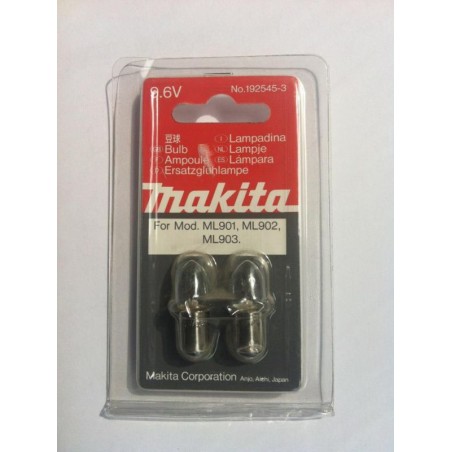 192545-3 MAKITA Set 2 becuri 9.6V 0.5A pentru lanterne