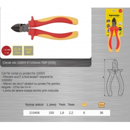 210406 TOPMASTER Cleste sfic izolat 1000 V capacitate maxima 2 mm