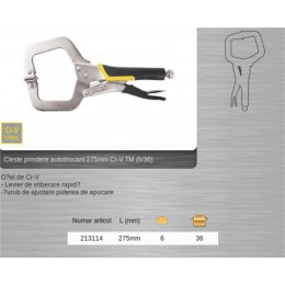 213114 TOPMASTER Cleste prindere autoblocant lungime 275 mm
