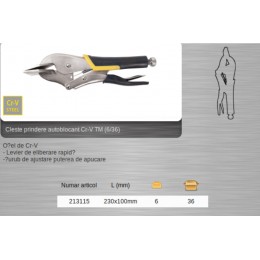 213115 TOPMASTER Cleste prindere autoblocant lungime 230 mm