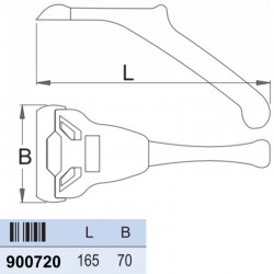 900720 KRONUS Razuitor multifunctional cu protectie lungime lama 70 mm