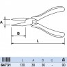 64731 EGAMASTER Cleste cu varfuri drepte, deschidere maxima 38 mm ESD.