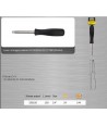 330156 TOPMASTER Levier strangere satinat prindere patrat 1/4