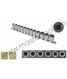 330320 TOPMASTER Set tubulare spline 12 piese prindere patrat 1/2