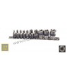 330148 TOPMASTER Set tubulare 10 piese E-Torx prindere patrat 1/4-3/8