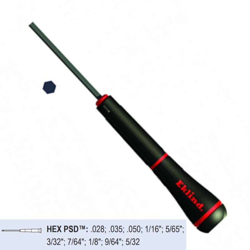 92300 EKLIND Set 10 surubelnite cu profil hexagonal .028"-5/32"