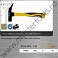 249807 TOPMASTER Ciocan dulgher 600 gr cu coada de fibra