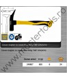 249807 TOPMASTER Ciocan dulgher 600 gr cu coada de fibra