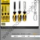 Set 3 dalti pentru lemn TOPMASTER