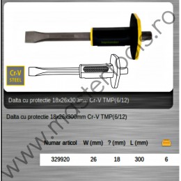 329920 TOPMASTER Dalta cu protectie lungime 300 mm latime tais 26 mm