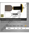 329921 TOPMASTER Dalta lata cu protectie lungime 225x75x19 mm