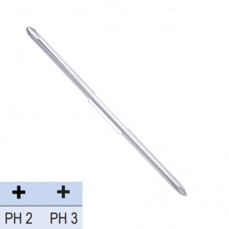 615048 UNIOR Tija cu varfuri Phillips PH2 si PH3, reversibila.