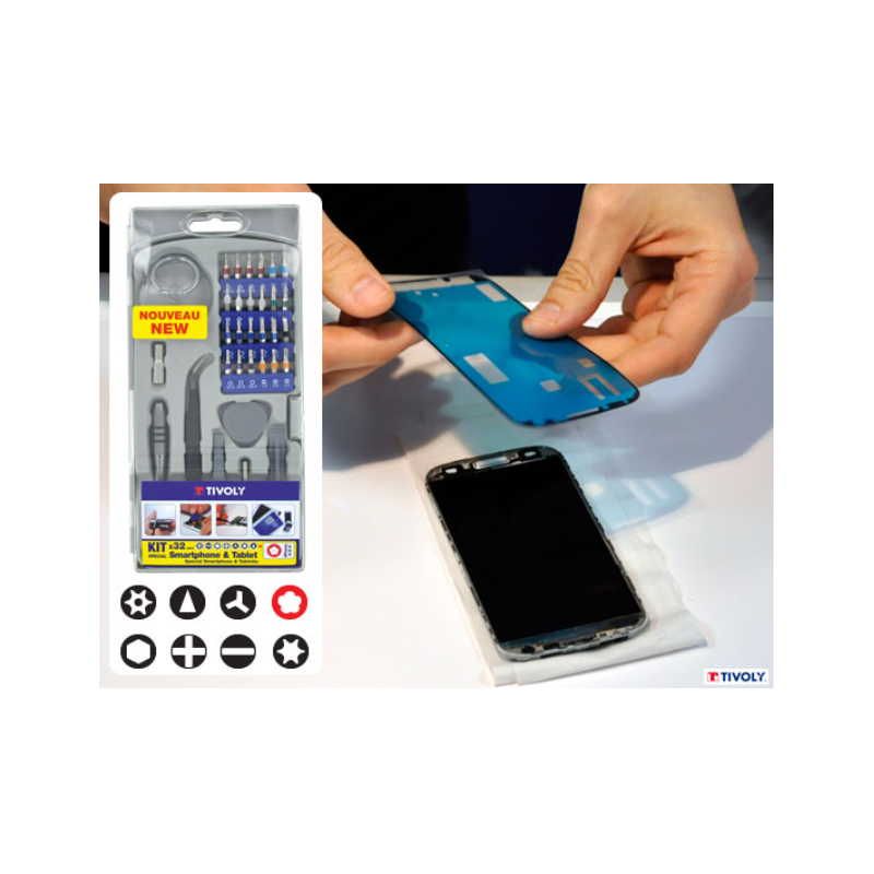 11501570041 TIVOLY Trusa 32 accesorii intretinere reparatie smartphone