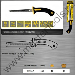 371517 TOPMASTER Fierastrau de mana pentru rigips lemn lungime 150 mm