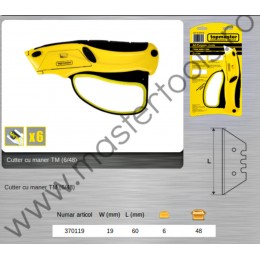 Cutter cu maner 19x60 mm TOPMASTER