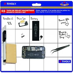 11110420001 TIVOLY Placa magnetica pentru reparatii 25,4x20,32x0,25 cm