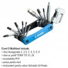 625791 UNIOR Multitool EURO13 Tip briceag pentru bicicleta, 13 piese.