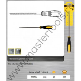 360504 TOPMASTER Pila rotunda pentru metal lungime 200 mm