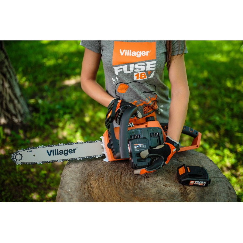 056369 VILLAGER Drujba VBT 1440, 350mm, fara 2 acumulatori Li-Ion 18V