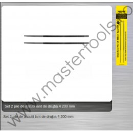 Set 2 pile pentru lant de drujba TOPMASTER