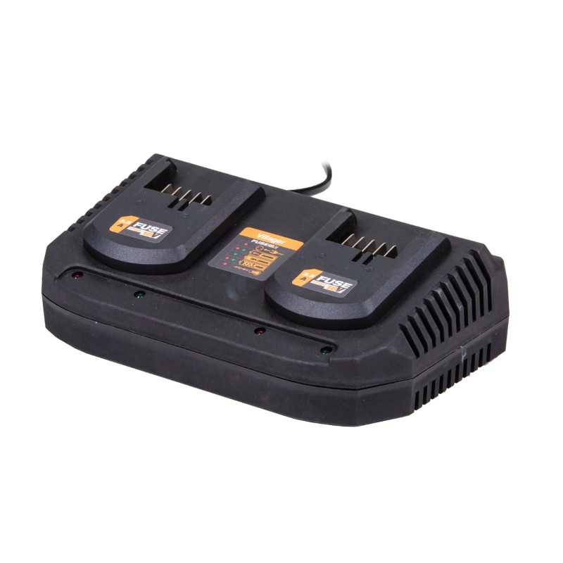 058189 VILLAGER Incarcator dual FUSE 2x3.5A Li-Ion 18V