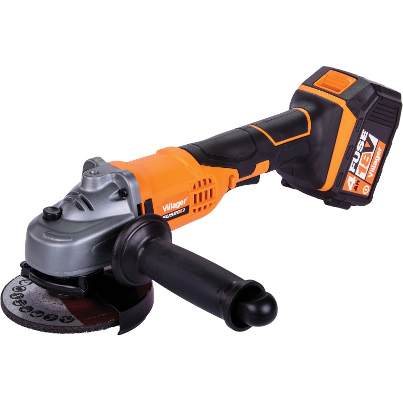 056359 VILLAGER Polizor unghiular VLN4320,115mm, cu acumulator 18V 4Ah
